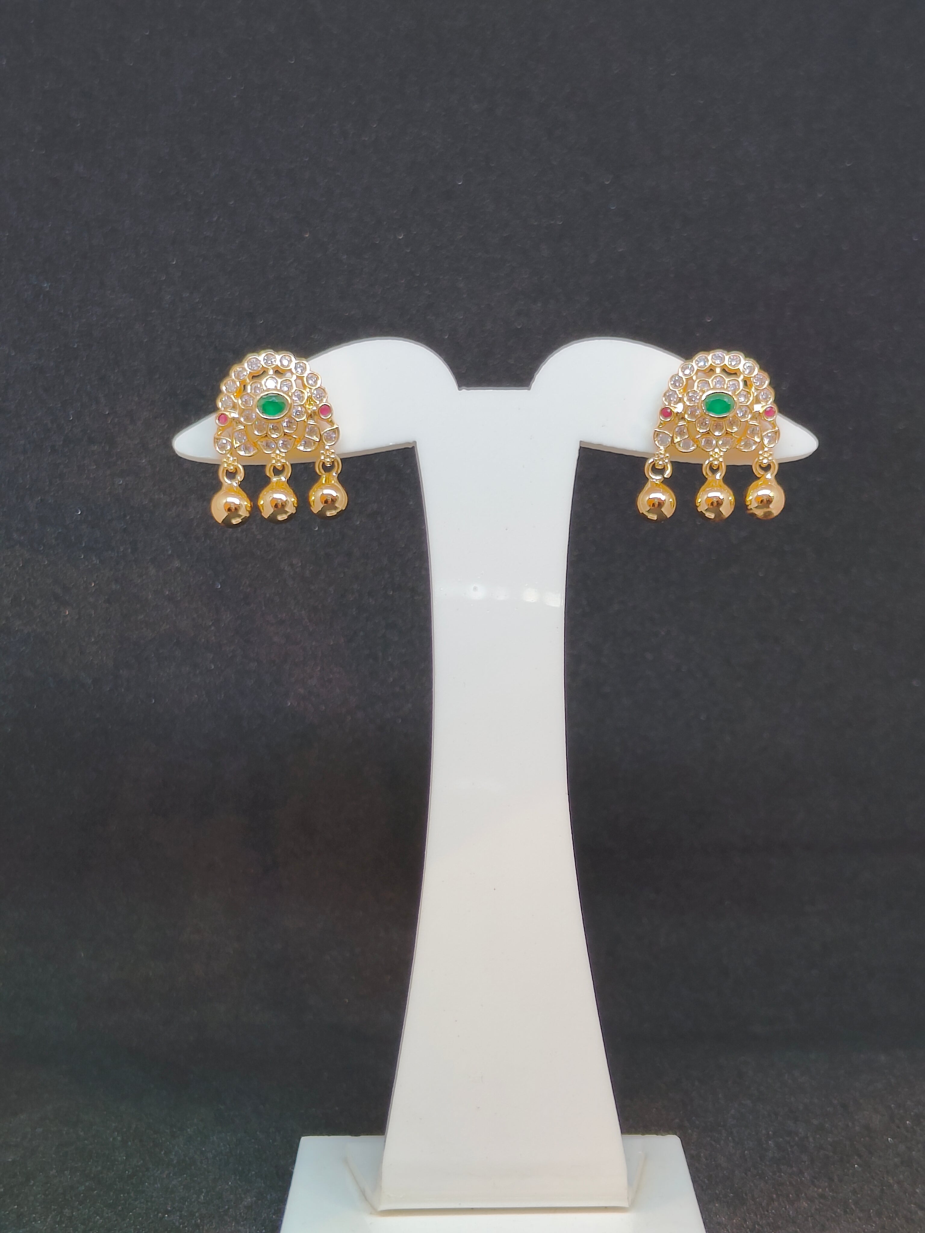 Peacock CZ Studs