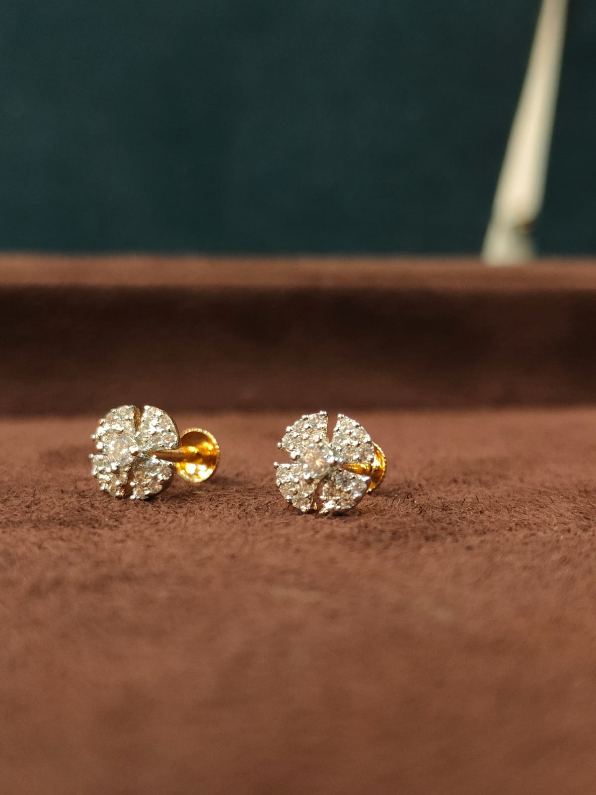Flower CZ Studs