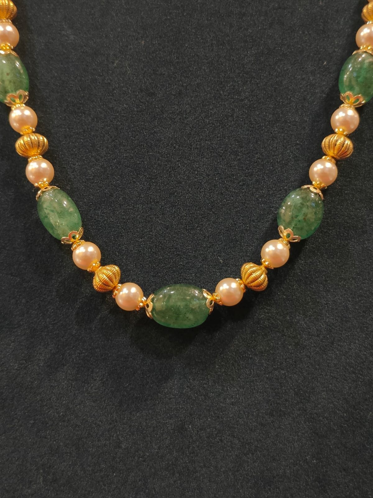 Green Beads With Nakshi Tarbuja Balls thumbnail 3