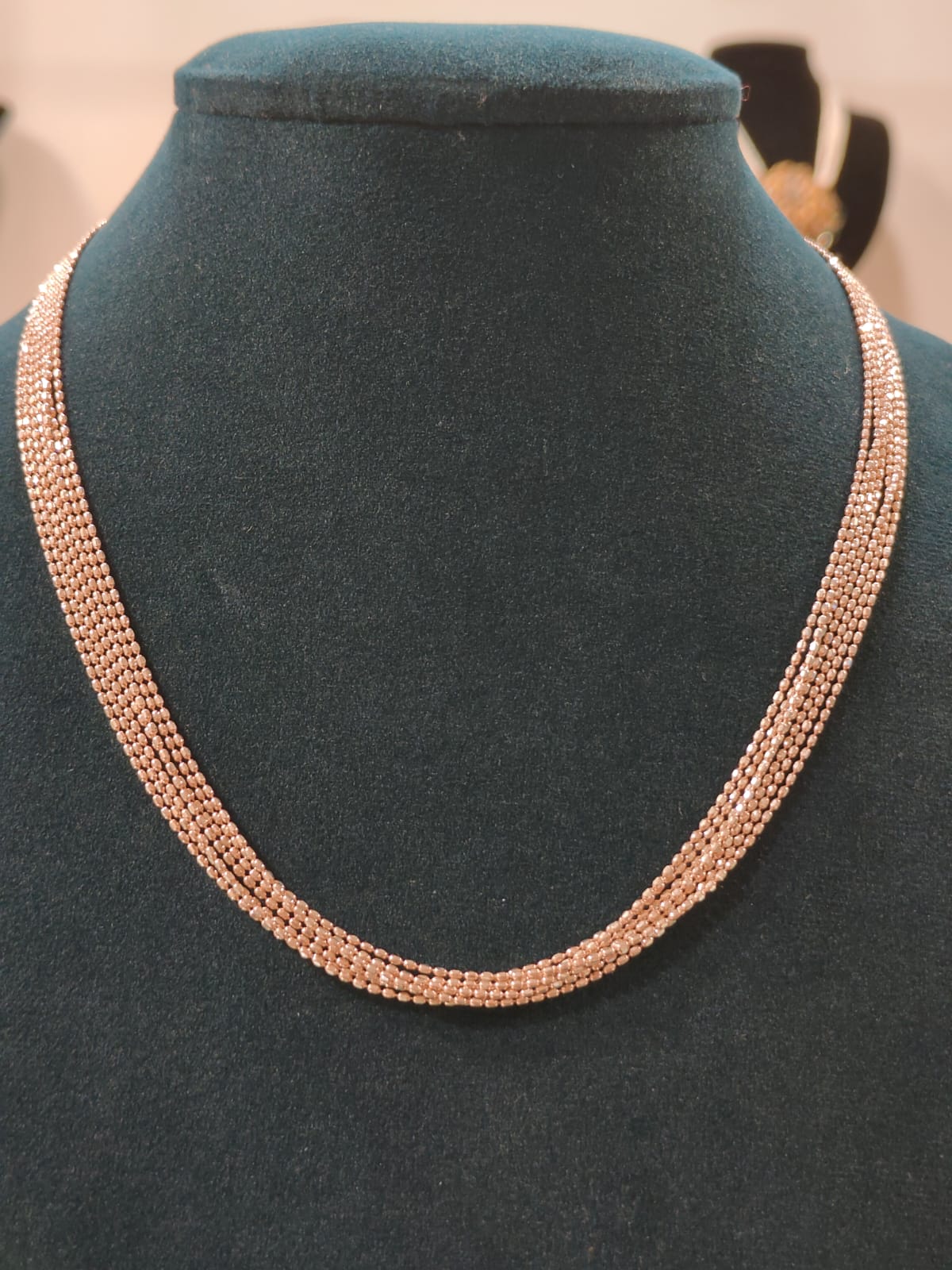 Rose Gold Pipe Italy Chain view 1