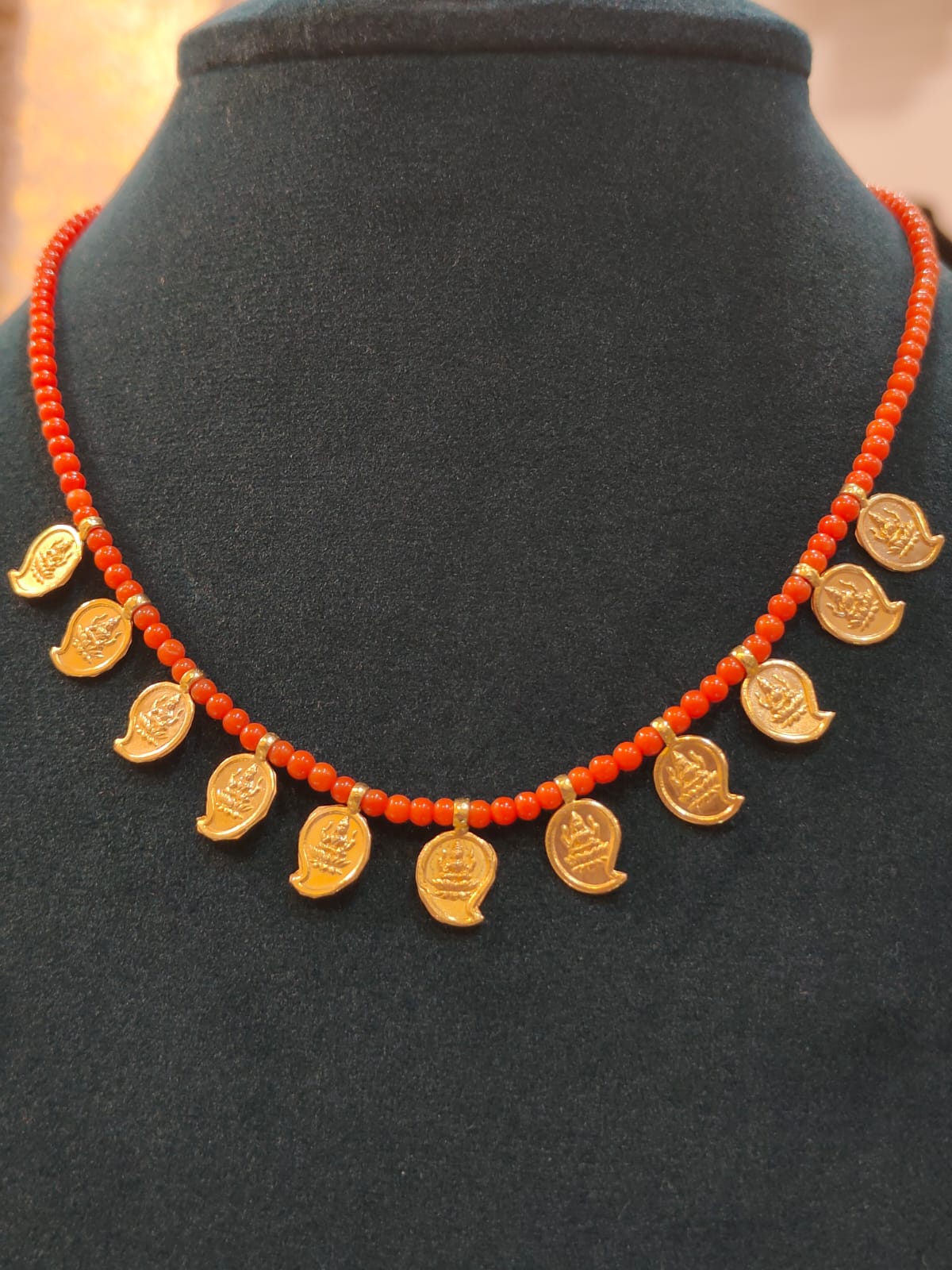 Coral Beads With Mango Shape Kasulu  thumbnail 2